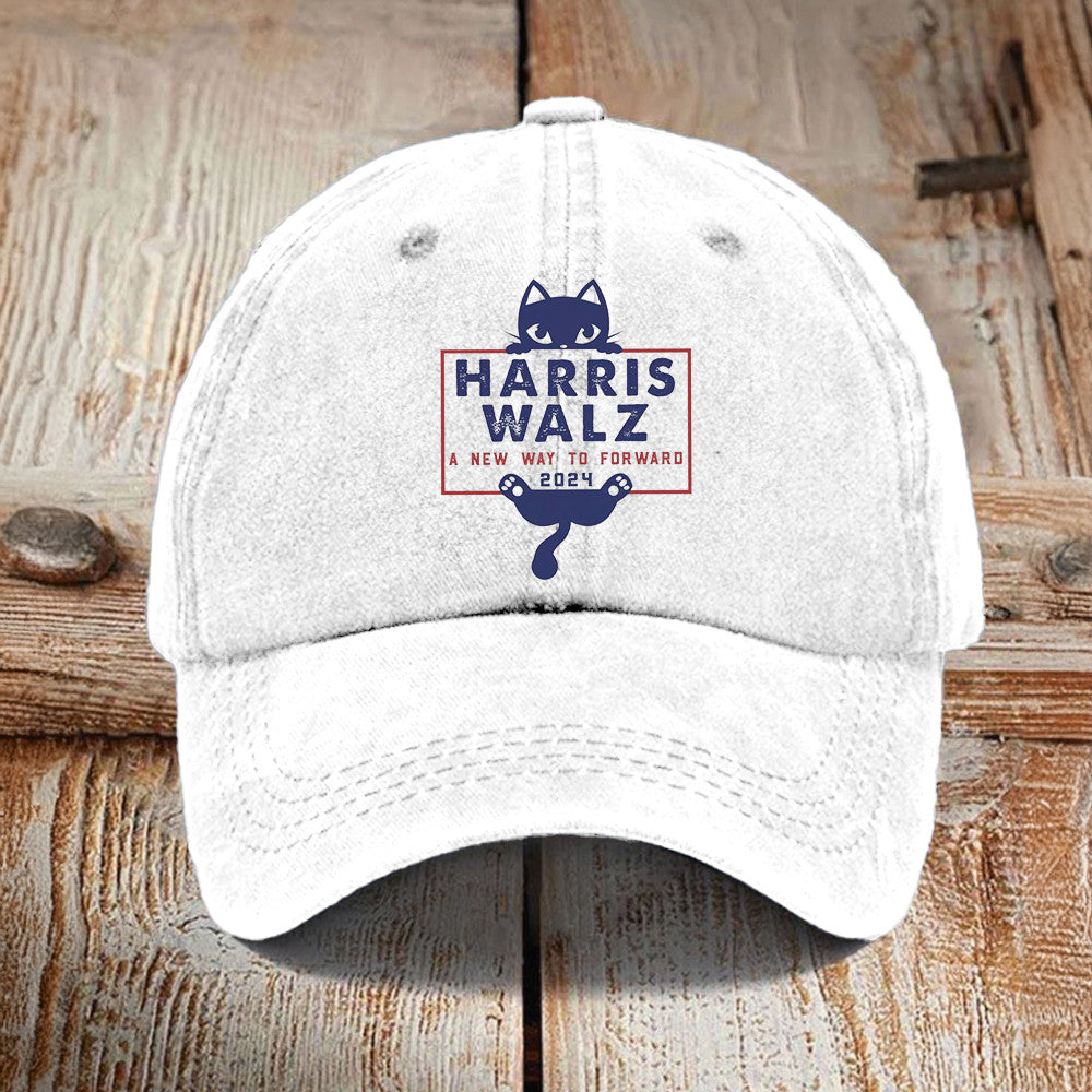 A New Way To Forward Harris Walz Hat Childless Cat Lady Harris Walz 2024 Cap